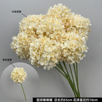 Décoration Florale Artificielle Réaliste et Écologique de Haute Qualité pour Mariage : Hortensia et Rose en Vinyle et Soie Moulés par Injection