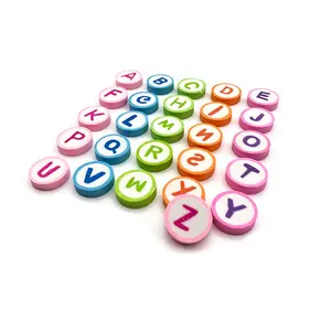 STASUN Novelty stationery kids toy multicolor cute mini Alphabet 2D Rubber Pencil Eraser