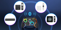 Contrôleur de jeu sans fil multi-plateforme Ego-friendly Mecool GM1 BT Joystick pour téléphone tablette TV Box