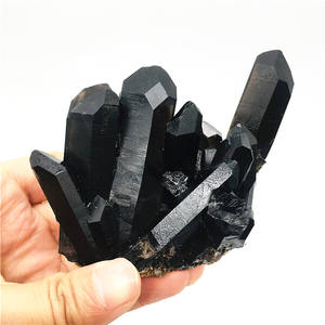 Belle pietre di cristallo Morion naturale fumoso <span class=keywords><strong>quarzo</strong></span> grappolo di cristallo nero <span class=keywords><strong>grezzo</strong></span> Cluster di cristallo per la raccolta - Product Image 2