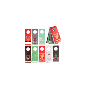 FX Disposable Custom Paper <b>Bottle</b> Neck Hang Tags Wine Beverage Price Tags Eco-friendly Recyclable - Product Image 1