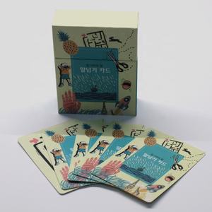 ชุดการ์ดเกมขนาดไพ่โป๊กเกอร์พิมพ์แบบกำหนดเองทั้งสองด้านพร้อมเคลือบลามิเนตแบบพิเศษกล่องด้านบนและด้านล่าง - Product Image 1