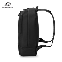Sac à dos pour ordinateur portable en tissu sergé, personnalisé, ODM, imperméable, antivol, motif uni, pour hommes d'affaires et de bureau