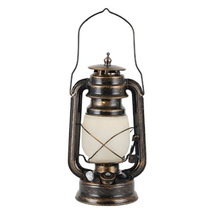 Lámpara de Queroseno de Estilo Rústico <span class=keywords><strong>con</strong></span> Bombilla LED Edison, Lámpara de Mesa Negra Mate, Lámparas de Mesa Antiguas - Product Image 5