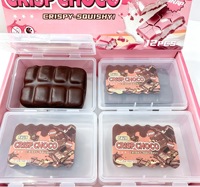 Jouet Squishy Donut Croustillant à Succès – Pâte Cristalline au Chocolat Anti-Stress – Vente en Gros