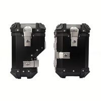 Ensemble de 3 boîtes latérales et arrière pour moto en alliage d'aluminium Shenglin 45L/38L - Nouvelle garantie de 12 mois