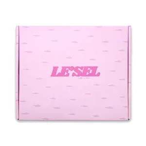 Verpackung Rosa Wellpappe Versand kartons Individuell bedruckte Verpackung Mailer Box Kunden spezifische Verpackung und Logo-Druck