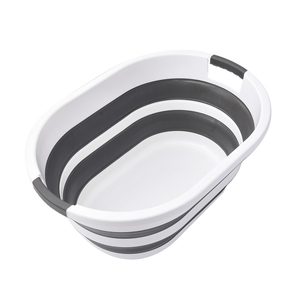 Cesto de lavandería plegable compacto de 24L Cesta negra portátil para vivir en movimiento - Product Image 2