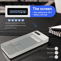 Boîte de gestion de téléphone en plastique durable et intelligente pour la gestion de l'autodiscipline, avec gestion du temps, rangement et protection de la sécurité mobile