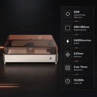 Machine de gravure sur métal non-précieux de 20W pour tampons personnalisés faits à la main, plaques d'identification pour animaux de compagnie, plaques décoratives, ornements artisanaux et marquage de logos