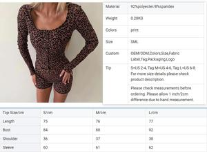 Tuta Intera QINSI a Maniche Lunghe <span class=keywords><strong>con</strong></span> Stampa Leopardata per Donna, Pigiama in Maglia a Costine <span class=keywords><strong>con</strong></span> <span class=keywords><strong>Bottoni</strong></span> Frontali, <span class=keywords><strong>Camicia</strong></span> <span class=keywords><strong>da</strong></span> <span class=keywords><strong>Notte</strong></span> e Abbigliamento Quotidiano - Product Image 6