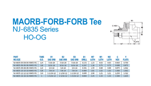 Adaptador hidráulico de acero al carbono SAE, junta de ajuste, junta tórica macho ajustable, jefe ORB hembra ORB, pezón en T 6835 <span class=keywords><strong>NWO</strong></span>, arandela de tuerca engarzada - Product Image 6