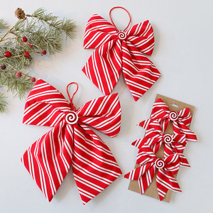 Ornamen Natal Pita Beludru Dekorasi Pita Natal untuk Pesta Baby Shower Ulang Tahun Pernikahan Dekorasi Pohon - Product Image 3