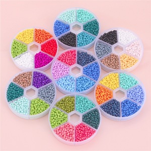 Glass Seed Beads 2-3mm 6 Color Combination Set For DIY Jewelry Making Loose Beads Assortment Round Baking Paint Finish - Product Image 2