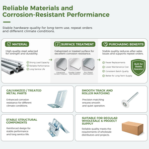 Kit complet de quincaillerie de remplacement pour portes sectionnelles européennes, norme d'exportation - Product Image 5