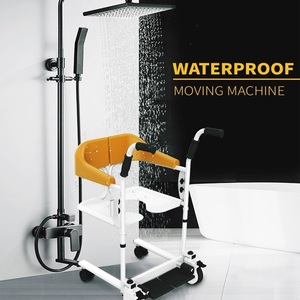 KSM-206 Lightweight Portable Manual Hydraulic Patient Lift <b>Chair</b> with Potty Waterproof <b>Commode</b> Wheelchair for Disabled Elderly - Product Image 6