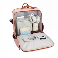 Sac à dos antivol 3 pièces personnalisé en tissu Oxford à motif géométrique pour étudiant, idéal pour le travail, les loisirs, l'école, les activités de plein air et les voyages