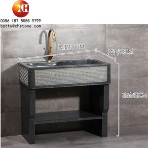 Duratub — plateau à linge en pierre de granit gris naturel, poli, Style occidental, avec planche à laver, pour le lavage du linge - Product Image 4