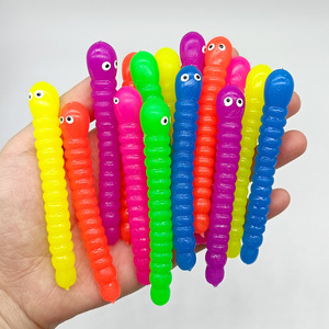 Juguete de Oruga Colorida de TPR Jincan, Divertido Juguete para Aliviar el Estrés y la Tensión para Niños - Product Image 3