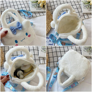 Nuevo Bolso de Mano de Felpa de Algodón, Lindo Bolso Cruzado de Kuromi, My Melody y Cinnamoroll para Niñas, Venta al Por Mayor - Product Image 5