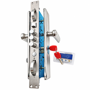 Ensemble <span class=keywords><strong>de</strong></span> serrures <span class=keywords><strong>de</strong></span> porte d'<span class=keywords><strong>entrée</strong></span> haute <span class=keywords><strong>sécurité</strong></span> en acier inoxydable <span class=keywords><strong>de</strong></span> qualité supérieure avec corps <span class=keywords><strong>de</strong></span> serrure à <span class=keywords><strong>double</strong></span> crochet pour poignée <span class=keywords><strong>de</strong></span> porte métallique - Product Image 2