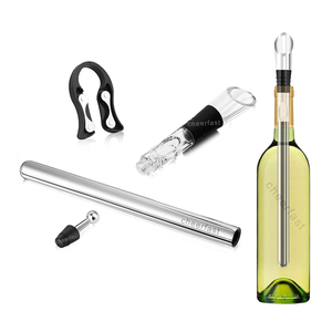 Gepersonaliseerde Item Wijn Chiller Stick Met Wijn Beluchter Set Laser Logo Instant Wijnfles Chiller Hoge Kwaliteit <span class=keywords><strong>Champagne</strong></span> Chiller - Product Image 3