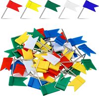 Les punaises de carte de drapeau coloré, punaises de carte de drapeau de voyage décoratives pour le tableau d'affichage en liège, le bureau