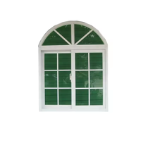 Fenêtre coulissante française en PVC UPVC populaire avec design de grille de fenêtre Fenêtres de maison
