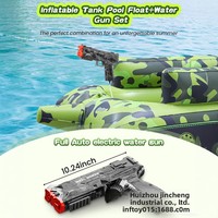 Bateau gonflable en PVC avec canon à eau électrique haute pression automatique pour des soirées aquatiques interactives – Chine