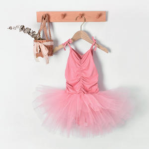 <span class=keywords><strong>Pink</strong></span> gaun balet anak-anak kamisol suspender lipit Jumpsuit ketat untuk kinerja pas liburan bayi perempuan Tutu <span class=keywords><strong>Leotard</strong></span> - Product Image 3