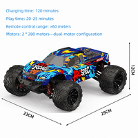 Camion RC 4x4 AiJH avec système antichoc, voiture de course tout-terrain rapide, crawler durable pour le désert, la boue et le sable