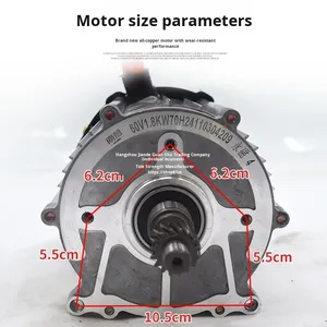 48V/60V/72V đồng bộ vi sai không chổi than DC điện ba bánh điều khiển động cơ cho nam châm vĩnh cửu xe điện - Product Image 4