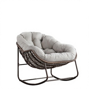 Silla Mecedora de Estilo Contemporáneo, Resistente, para Exteriores, Cómoda, de Mimbre, Tipo Huevo, para Patio, Jardín y Terraza - Product Image 2