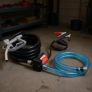 Pompe de transfert de carburant diesel 12V 5,3 GPM 1/10 HP avec buse automatique pour systèmes de carburant de véhicules - Product Image 2