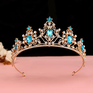 Diadema de Moda Simple para Fiesta de Cumpleaños de Princesa, Accesorios para Vestido de <span class=keywords><strong>Novia</strong></span>, Tiara - Product Image 1