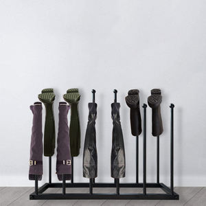 JH-Mech Holding 6 Paar Tall Boot Storage Organizer Abnehmbarer freistehender Metall Black Boot Stand - Product Image 5