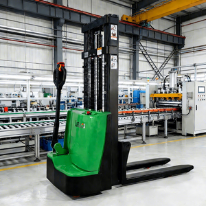 Apilador Eléctrico Manual de 1.5t, Transpaleta Eléctrica, Elevador de Carga Manual, Carretilla Elevadora de <span class=keywords><strong>3m</strong></span> para Almacén - Product Image 1