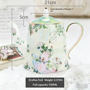 Spring Town White Rose Luxury Bone China <b>Tea</b> <b>Set</b> Gift Box Upscale Household <b>Tea</b> Kit Housewarming Present - Product Image 1