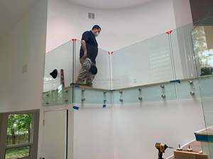 DF جودة عالية فولاذ مقاوم للصدأ أجهزة حديدي <span class=keywords><strong>2</strong></span> بوصة تصميم مستقل لدرابزين شرفة الدرج - Product Image 2