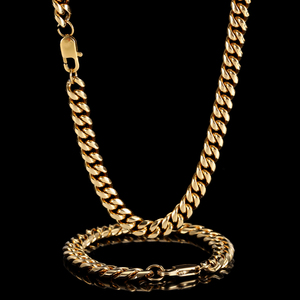 Colar Elo Cubano de 6mm Banhado a Ouro 18K em Aço Inoxidável – Presente para Homens - Product Image 2
