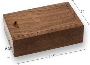 Boîte cadeau en bois avec couvercle coulissant, boîtes en bois USB pour amis, partenaires commerciaux, photographes - Product Image 6