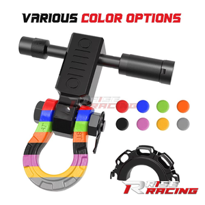 RISE Prix abordable Attache de remorque en acier au carbone avec anneau en D, accessoires de <span class=keywords><strong>attelage</strong></span> et support de manille pour Jeep - Product Image 4