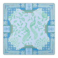 Nouveau tapis de table de mahjong le plus vendu, grand, antidérapant, silencieux, avec bordure renforcée, motif floral pavillon, en caoutchouc naturel pour