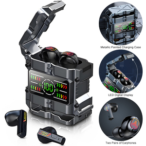 M60 una scatola di due paia di coppia auricolari Wireless da gioco in auricolari auricolari con Display di alimentazione a LED e 45ms a bassa latenza - Product Image 1