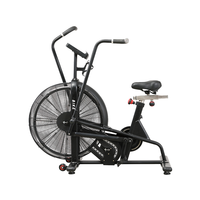 Vélo de spinning d'intérieur portable en acier inoxydable, à résistance par ventilateur et entraînement électrique réglable, en promotion directe usine