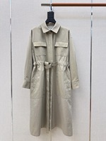 Veste coupe-vent élégante décontractée en coton pour femme, collection automne-hiver 2026, trench-coat de haute qualité