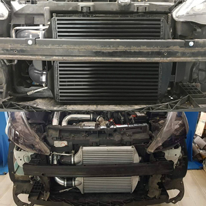 <span class=keywords><strong>Intercooler</strong></span> de voiture pour VW Polo GTI Seat Ibiza Mk4 1.8T essence Skoda Fabia VRS 1.9 PD130 diesel Radiateur en aluminium noir à barres et plaques - Product Image 3
