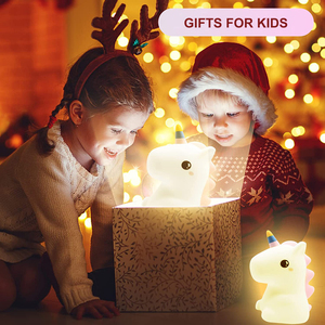Luces <span class=keywords><strong>LED</strong></span> de noche de unicornio para niños y niñas, lámpara bonita con cambio de 16 colores, recargable vía USB, para dormitorio - Product Image 5
