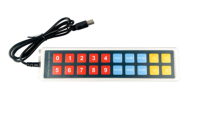 Nuevo Producto: Barra de Botones de Aluminio de 20 Teclas con USB-A para Aplicaciones de Sistemas de Video de Cocina, Duradera y Programable para Sistemas de Cocina