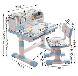 <span class=keywords><strong>Bureau</strong></span> moderne pour enfants à prix réduit avec étagère pour enfants <span class=keywords><strong>bureau</strong></span> et chaise table d'étude - Product Image 6